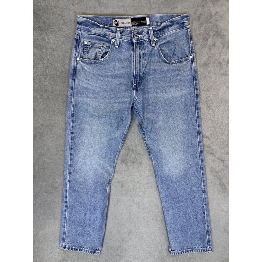 Levis Jeans Mens 31x30 Blue Light Wash Silvertab Straight Regular Mid Rise‎